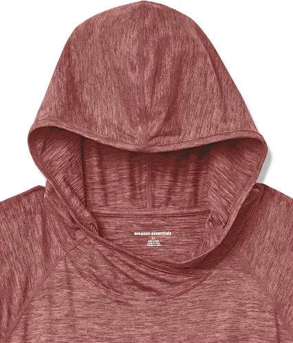 Vista 6 de Tienda Essentials Sudadera con capucha para mujer Brushed Tech Stretch Popover (disponible en tallas extragrandes)