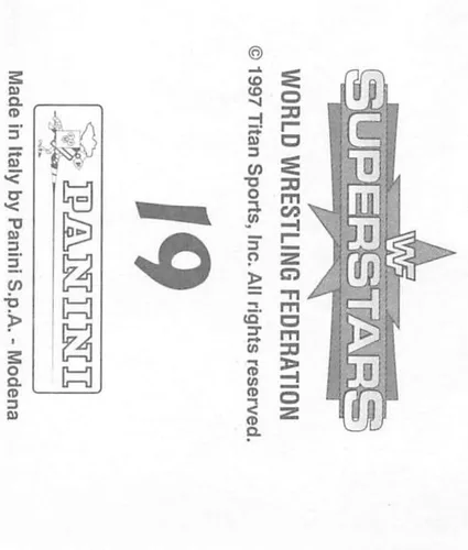 Vista 2 de 1997 Panini WWF Superstar Stickers Wrestling #19 Shawn Michaels The Heartbreak Kid Oficial WWF World Wrestling Federation - Adhesivo de álbum de 2