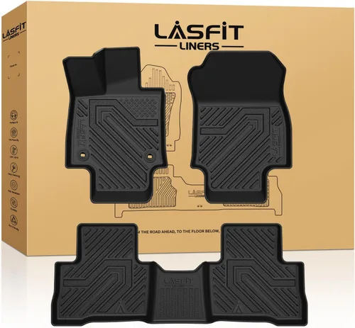 Vista 22 de LASFIT Alfombrillas de piso para Toyota Tacoma 2008-2011 Cabina de Acceso Transmisión Automática, Forro de Piso de Ajuste Personalizado para Todo