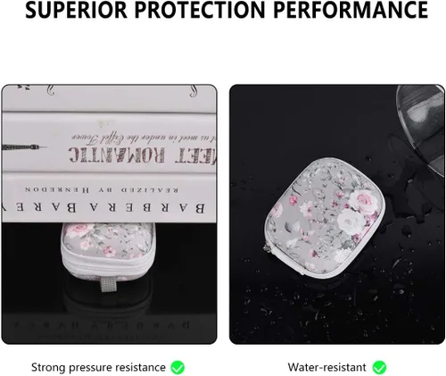 Vista 6 de Funda para auriculares, AIRSPO Airpods 4 Funda Airpods Pro 3ª generación Organizador de auriculares Funda de transporte Bolsa de almacenamiento