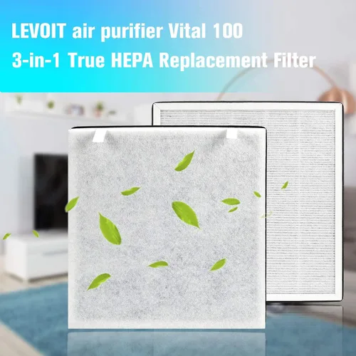 Vista 7 de Vital 100 filtros de repuesto compatibles con LEVOIT Vital 100 y Vital 100-RF, filtro de repuesto y filtros de carbón activado de alta eficiencia