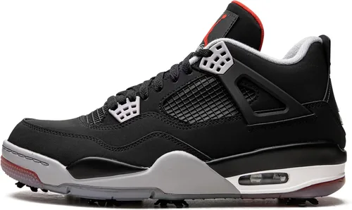 Vista 46 de Nike Jordan 4 Retro - Tenis para hombre, talla Beige/Rojo/Verde
