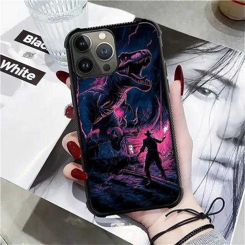 Vista 756 de Funda compatible con iPhone 15, diseño de elefantes africanos, diseño increíble a prueba de golpes, antiarañazos, carcasa trasera de policarbonato
