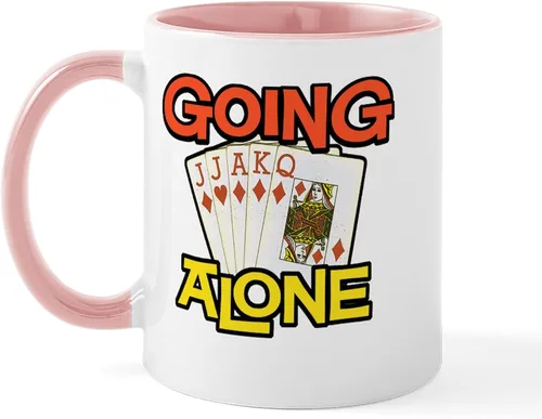 Vista 85 de CafePress Euchre Champ Mugs Taza de café de cerámica de 11 oz (11.0 fl oz)