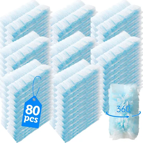 Vista 9 de 50 repuestos de plumero resistentes de 360° compatibles con Swiffer, más grandes, repuestos de plumeros electrostáticos desechables extra gruesos