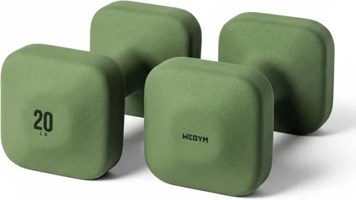 Vista 33 de WeGym Square Dumbbells for Home Gym, Hand Weights for Strength Training