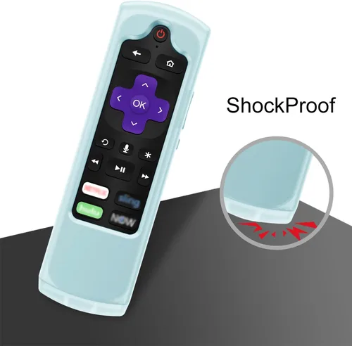 Vista 8 de CaseBot - Funda de silicona para control remoto Roku Voice RCA1R/RCAL7R, Express HD/4K+ Ultra LT Enhanced Voice, Express 3930, Premiere+ 3921