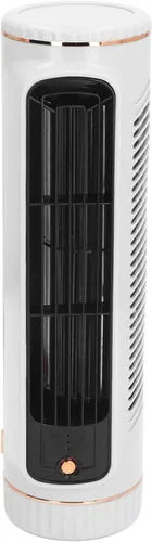 Vista 7 de Yosoo Health Gear Ventilador de torre sin aspas, ventilador portátil de escritorio, silencioso y recargable, 3 velocidades ajustables, ventilador