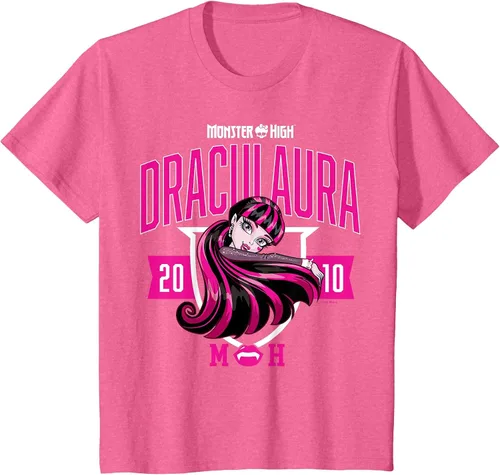 Vista 40 de Monster High -Camiseta Colegiada Draculaura Gris asfalto