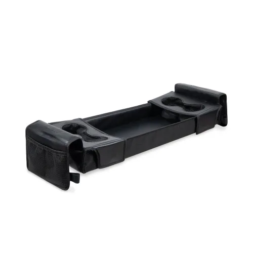 Vista 7 de WONDERFOLD Bandeja de aperitivos de la serie X para cochecito X2 con portavasos abatibles para maximizar el espacio, fácil de instalar