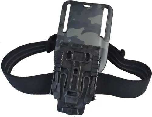 Vista 7 de Adaptador de bucle de cinturón de paseo medio con soporte receptor de servicio y correa táctica para piernas cinturón de muslo para fundas