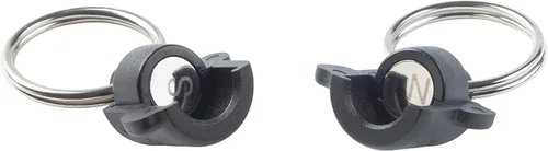 Vista 3 de Nite Ize Llavero de policarbonato 360 Conector magnético rápido, anillos divididos magnéticos con bloqueo para llaves