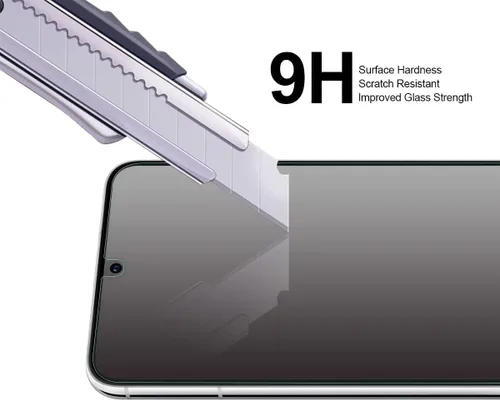 Vista 4 de Supershieldz Protector de pantalla de vidrio templado diseñado para Samsung Galaxy S23 5G, antiarañazos, sin burbujas