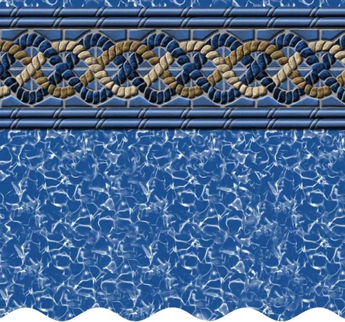 Vista 7 de Smartline Revestimiento rectangular para piscina de 12 pies x 20 pies, remolino rocoso, estilo de cuentas, fondo plano de 4 pies, vinilo virgen