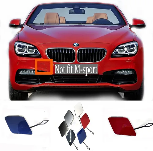 Vista 6 de Cubierta de remolque delantera para BMW Serie 6 11-14 F06 Gran F12 F13 Coupé 640d 640dX 640i 640iX 650i 650iX 2011 2012 2013 2014 Tapa de gancho