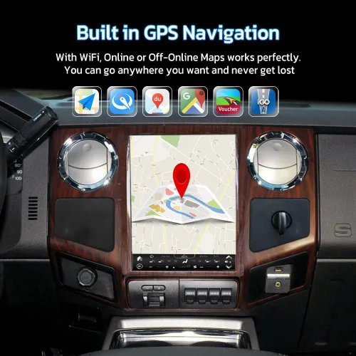 Vista 4 de aoonav Unidad principal Android de 12.1 pulgadas para Ford F250 F350 2008 2009 2010 Radio estéreo de coche navegación GPS Carplay reproductor