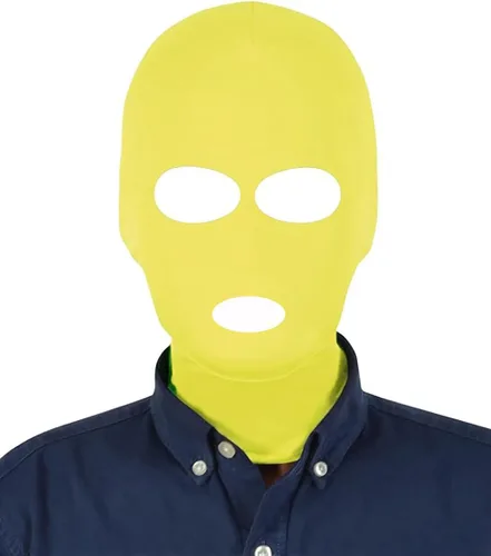 Vista 11 de Máscara facial completa unisex de 3 agujeros, elástica, transpirable, para Halloween, disfraz de cosplay, capucha Zentai