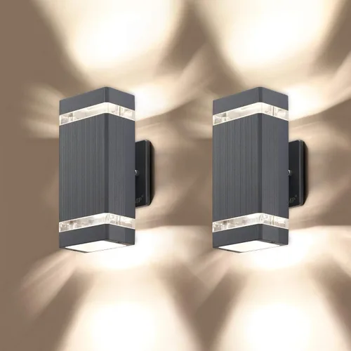 Vista 7 de LMP LED luz de pared cuadrada, luces al aire libre, cuerpo de aluminio impermeable, 3000k 5W con certificado ETL