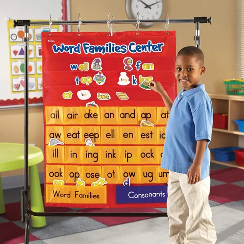 Vista 2 de Learning Resources Gráfico de bolsillo para familias de palabras y centro