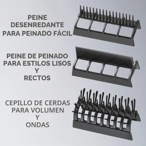 Vista 3 de Secador de pelo 3 en 1 Conair, secador de pelo de 1875W con 3 accesorios