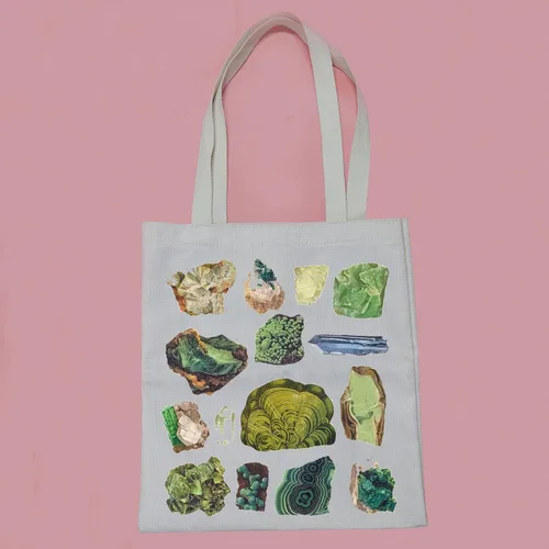 Vista 6 de PWHAOO Geology Rock Collector Gift - Bolso de paisaje natural, Bolso Rock