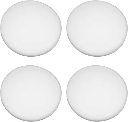 Vista 15 de MroMax Protectores de pared de 1.57 pulgadas de diámetro, autoadhesivos, para manija de puerta, tope de silicona, color marrón, 1 unidad Café