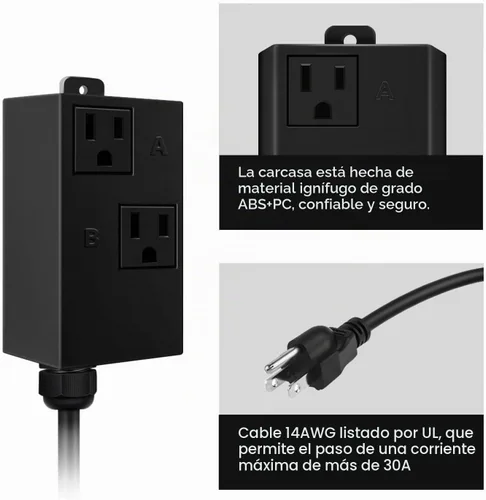 Vista 3 de Interruptor automático de vacío para herramientas eléctricas, tecnología única de detección de corriente de Etoolcity para retrasar el encendido