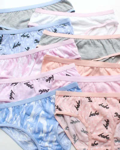 Vista 3 de bebe Ropa interior para niñas paquete de 10 braguitas de bikini 100% algodón (S-L)
