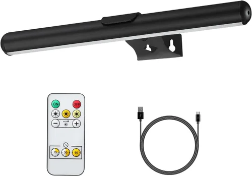 Vista 15 de MIOBLUE Luces LED para fotos con control remoto, luz de metal de 16 pulgadas, lámpara de visualización recargable, luz de diana regulable