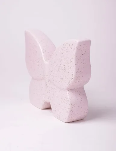 Vista 8 de Estatua de decoración de mariposa, estatua de animal, regalo, escultura de arte moderno para sala de estar, dormitorio, hogar, crema de cerámica