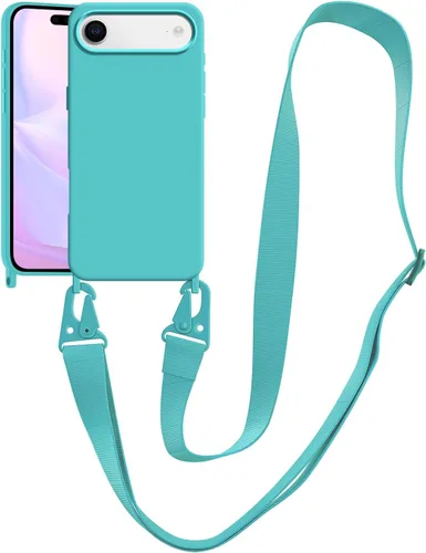 Vista 30 de Funda compatible con iPhone 8 Plus, iPhone 7 Plus/6 Plus/6S Plus con cordón, funda cruzada para iPhone con correa ajustable de silicona para iPhone