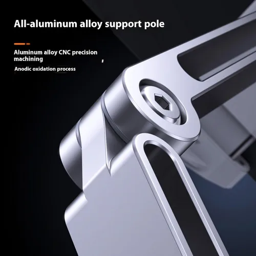 Vista 8 de Soporte de tableta plegable Soporte de tableta Soporte flexible ajustable para tabletas con rotación de 360 grados para teléfono móvil Plata