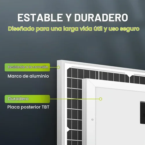Vista 4 de Newpowa módulo panel solar 30w vatios 12v