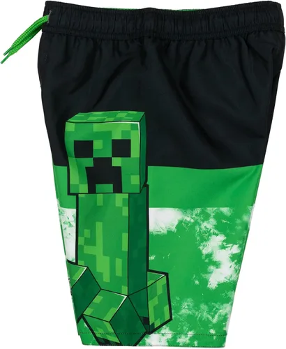 Vista 3 de Minecraft Steve Creeper Alex - Traje de baño de esqueleto para niños pequeños a grandes