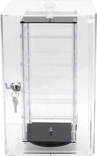 Vista 5 de 100 tarjetas de pendientes y vitrina giratoria giratoria de 8.5 pulgadas