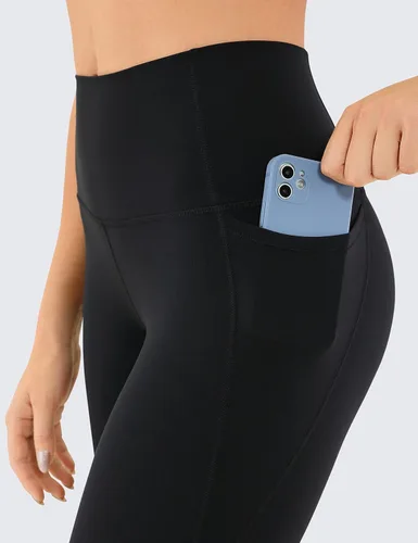 Vista 4 de CRZ YOGA Butterluxe - Leggings de entrenamiento para mujer de 25 a 28 pulgadas, pantalones de yoga de cintura alta con bolsillos, suaves como