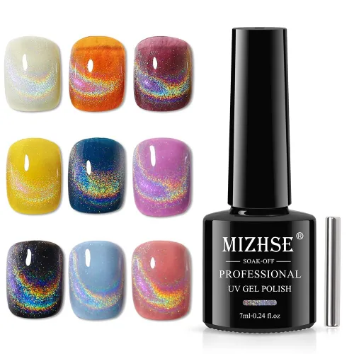 Vista 10 de MIZHSE Esmalte de uñas de secado rápido, esmalte de uñas blanco lechoso de secado al aire rápido, 15 ml de esmalte de uñas a base de agua regular