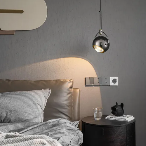 Vista 5 de Lámpara Colgante Moderna, Iluminación Colgante LED Regulable en Negro, Luces Colgantes Ajustables para Isla de Cocina, Comedor, Dormitorio, Bar