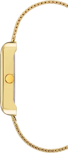 Vista 2 de Nine West - Reloj de pulsera de malla para mujer Dorado