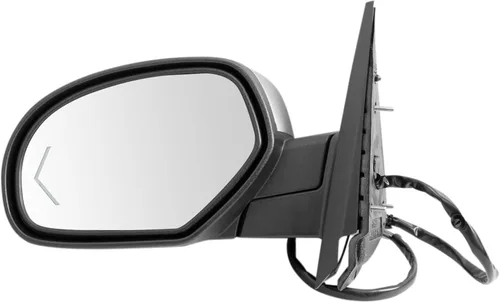 Vista 56 de TRQ Espejo plegable con calefacción eléctrica del lado del conductor con indicador de punto ciego pintura a juego negro liso compatible con Kia