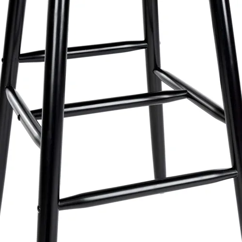 Vista 5 de Safavieh Home Collection Beaufort - Taburete de bar (30 pulgadas, 2 unidades), color negro