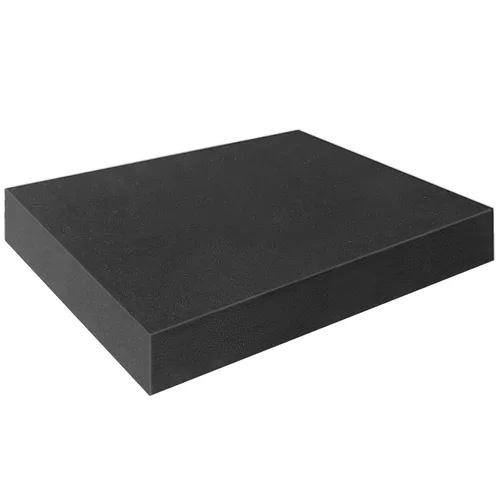 Vista 10 de Insertos de espuma de poliuretano negro para estuches, 16 x 12 x 4 pulgadas, relleno de embalaje cortable para caja de herramientas, cámara