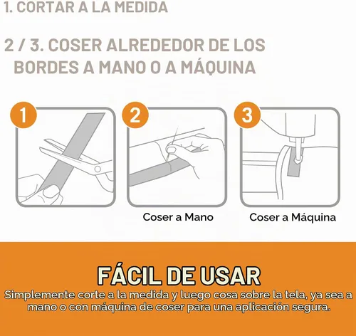 Vista 6 de Marca Velcro – coser en sujetadores – Cinta adhesiva amplia de 3/4 pulgadas, Blanco, 30 pulgadas