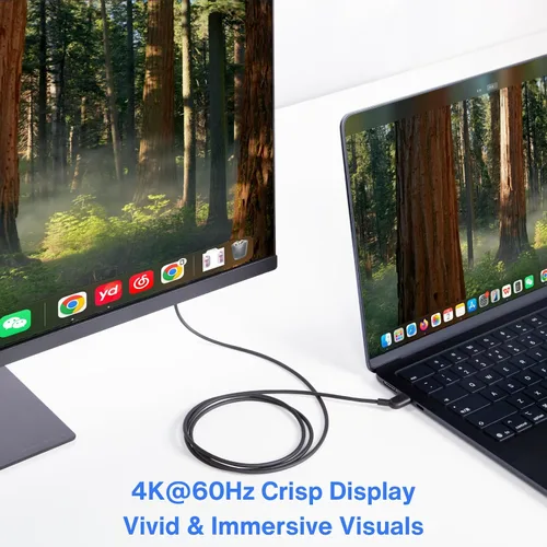 Vista 4 de Cable de carga USB C a USB‑C AR para gafas, admite carga rápida de 60 W, transferencia de datos de 10 Gbps y pantalla de 4K a 60 Hz - Chaqueta