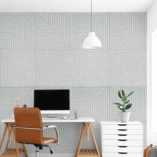 Vista 3 de Art3d Paquete de 6 paneles de pared acústicos autoadhesivos para decoración del hogar, paneles insonorizados de 24 x 24 pulgadas para oficina