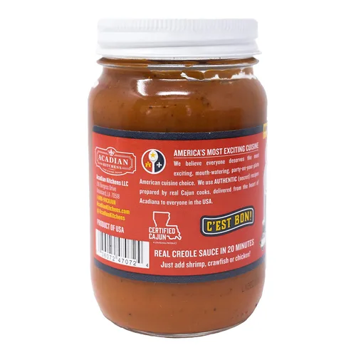 Vista 4 de Salsa criolla completamente cocida 16 oz Ragin' Cajun (paquete de 4)