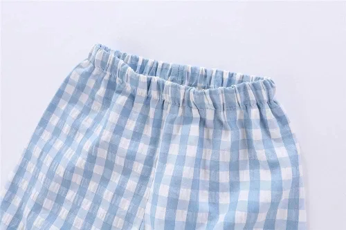 Vista 6 de Mud Kingdom Conjunto de pijama Boutique para niñas y niños, ropa de dormir de manga larga con cuello