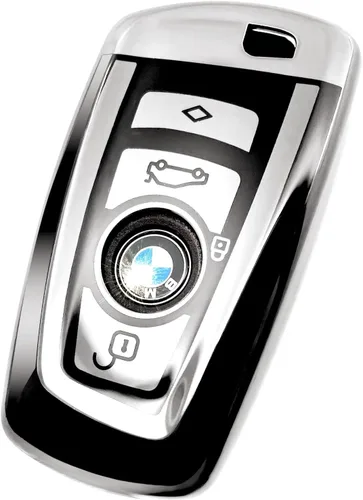 Vista 18 de Creativity Cubierta avanzada de TPU suave para llave BMW 2023-2026 Serie 5 7 iX XM IX3 i7 X1 X5 X6 X7 (combinación azul)