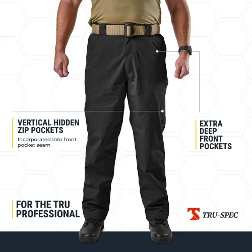 Vista 3 de TRU-SPEC Pantalón clásico de la serie 24-7 para hombre Negro