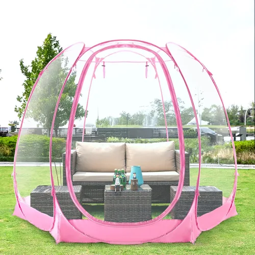 Vista 10 de All Weather Proof Pod Pop Up Bubble Tent for 3-8 People, Large Oversize Dome House, Cold Protection Camping Tent, Winter Instant Igloo for Outdoor